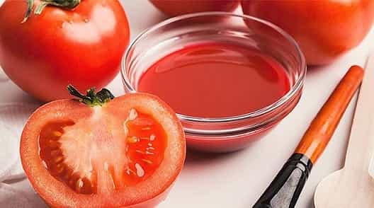 tomato pulp for skin whitening