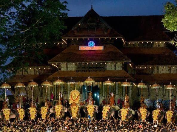 Famous Festivals of Kerala - Thrissur Pooram Festival