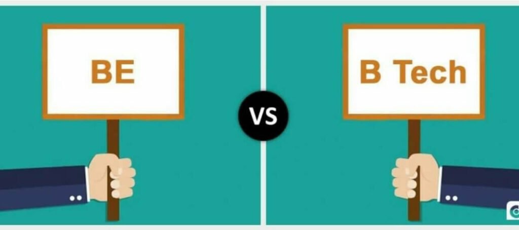 Difference between B.E and B.Tech