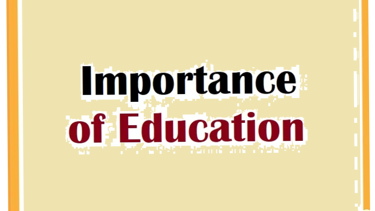 Importance of education