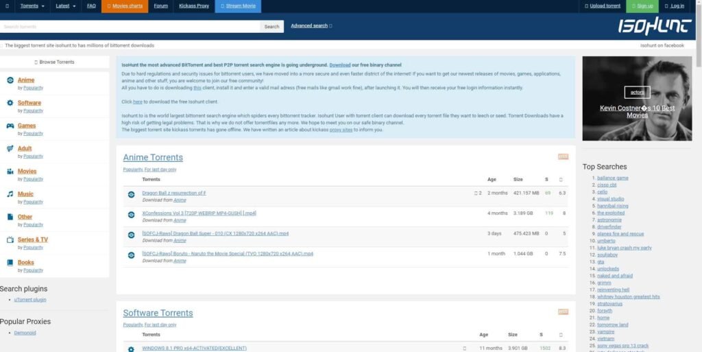 IsoHunt – Proxy, Unblocked
