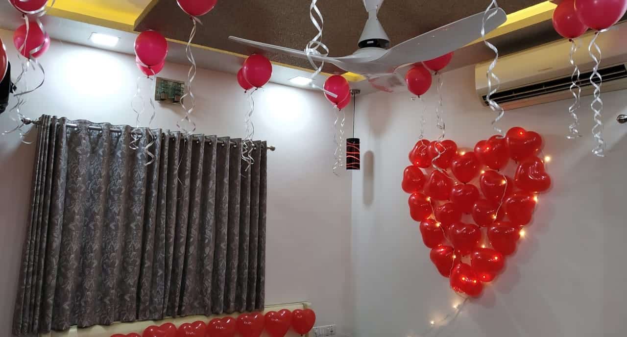 Heart Balloon Decoration for birthday