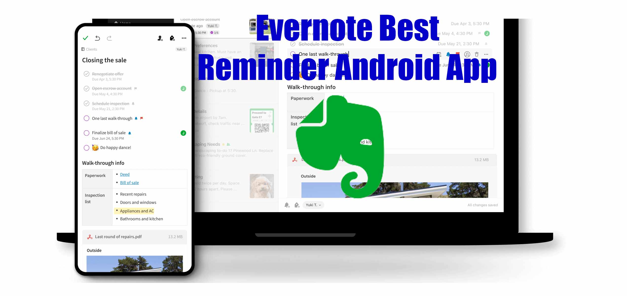 Evernote best Reminder App for Android