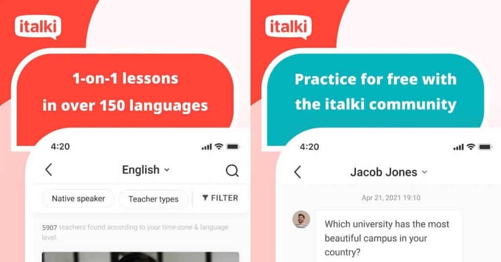 italki Italian Learning App